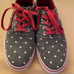 Disney Minnie Mouse Blue Denim Polka Dot Women’s Sneakers